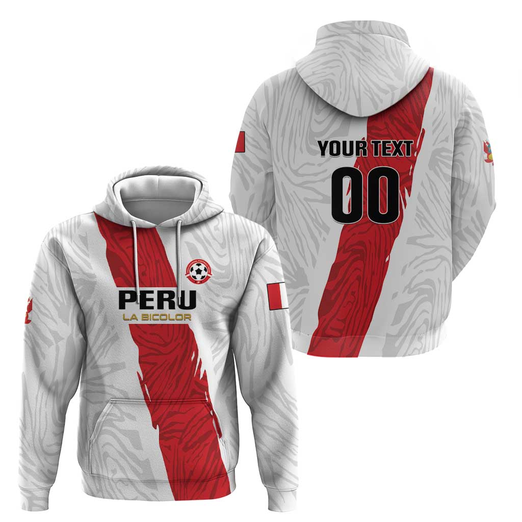 Custom Football Peru Hoodie La Bicolor Go Champions LT01