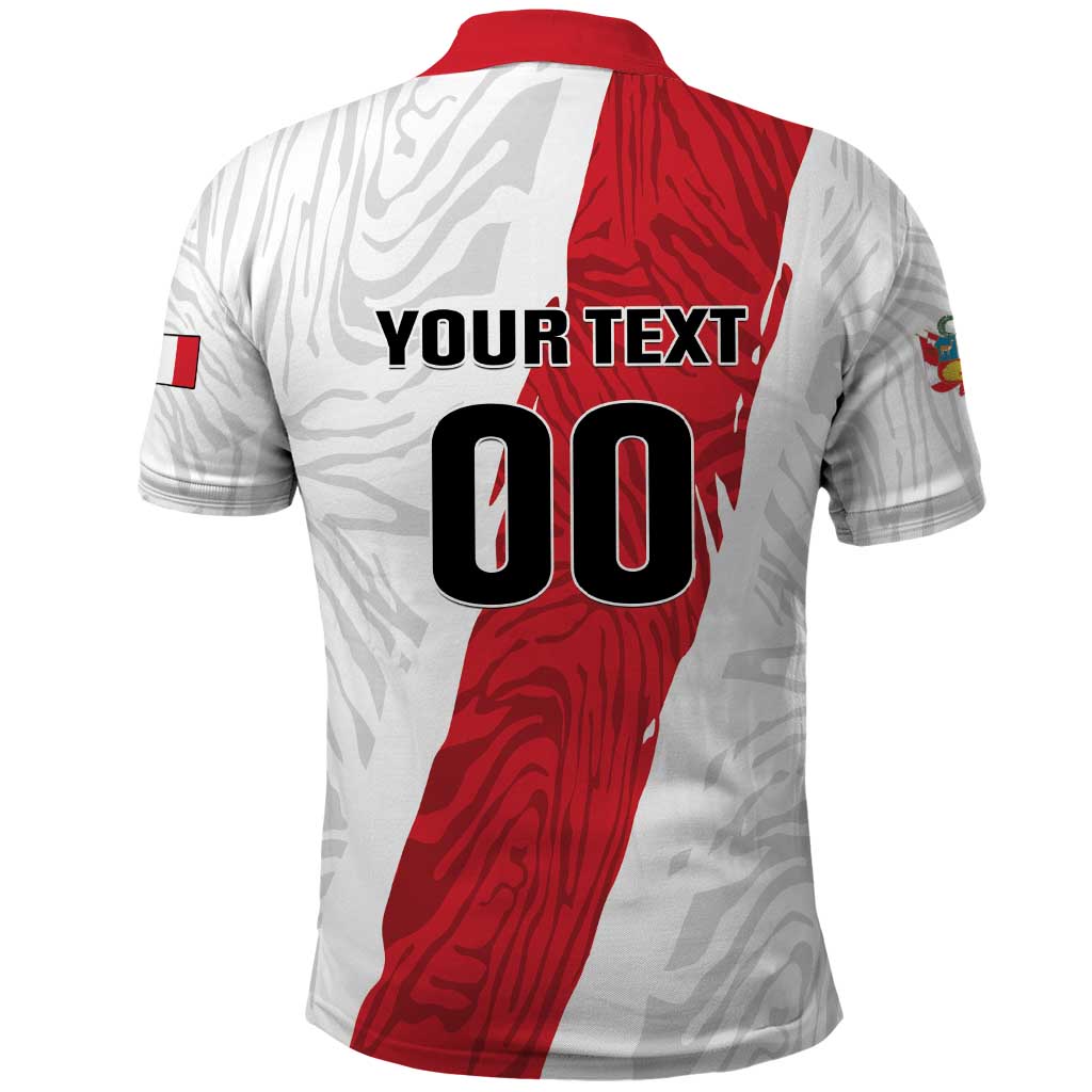 Custom Football Peru Polo Shirt La Bicolor Go Champions LT01