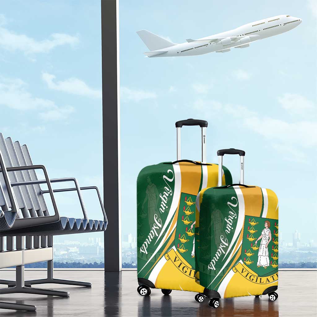 British Virgin Islands Luggage Cover Vigilate Flag Color LT01