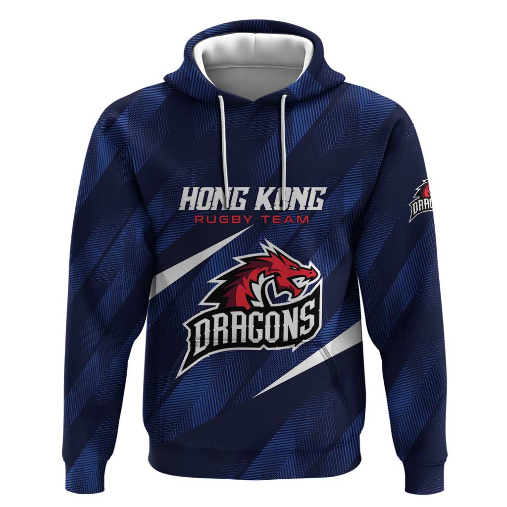 Custom Hong Kong Rugby Hoodie Dragons Go Champions LT01