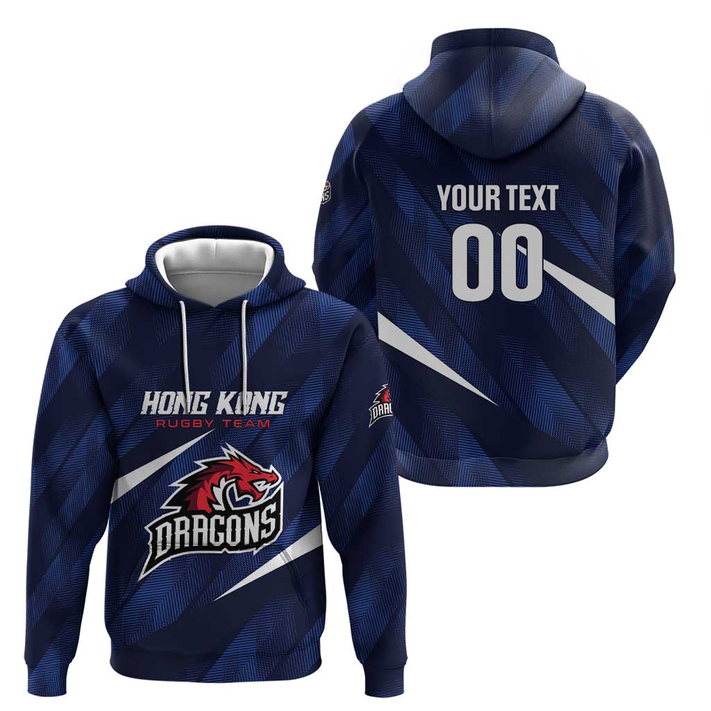 Custom Hong Kong Rugby Hoodie Dragons Go Champions LT01