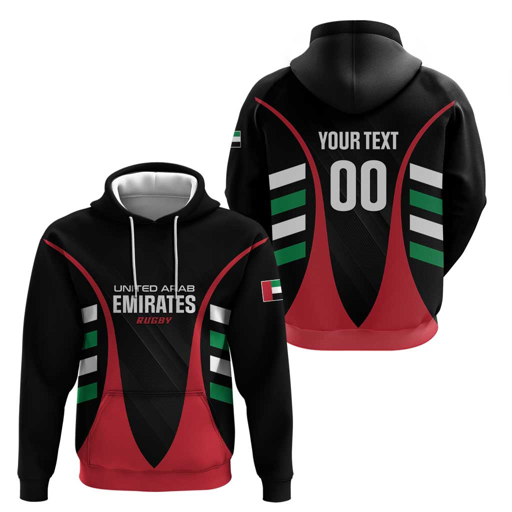 Custom United Arab Emirates Rugby Hoodie UAE Go Champions LT01