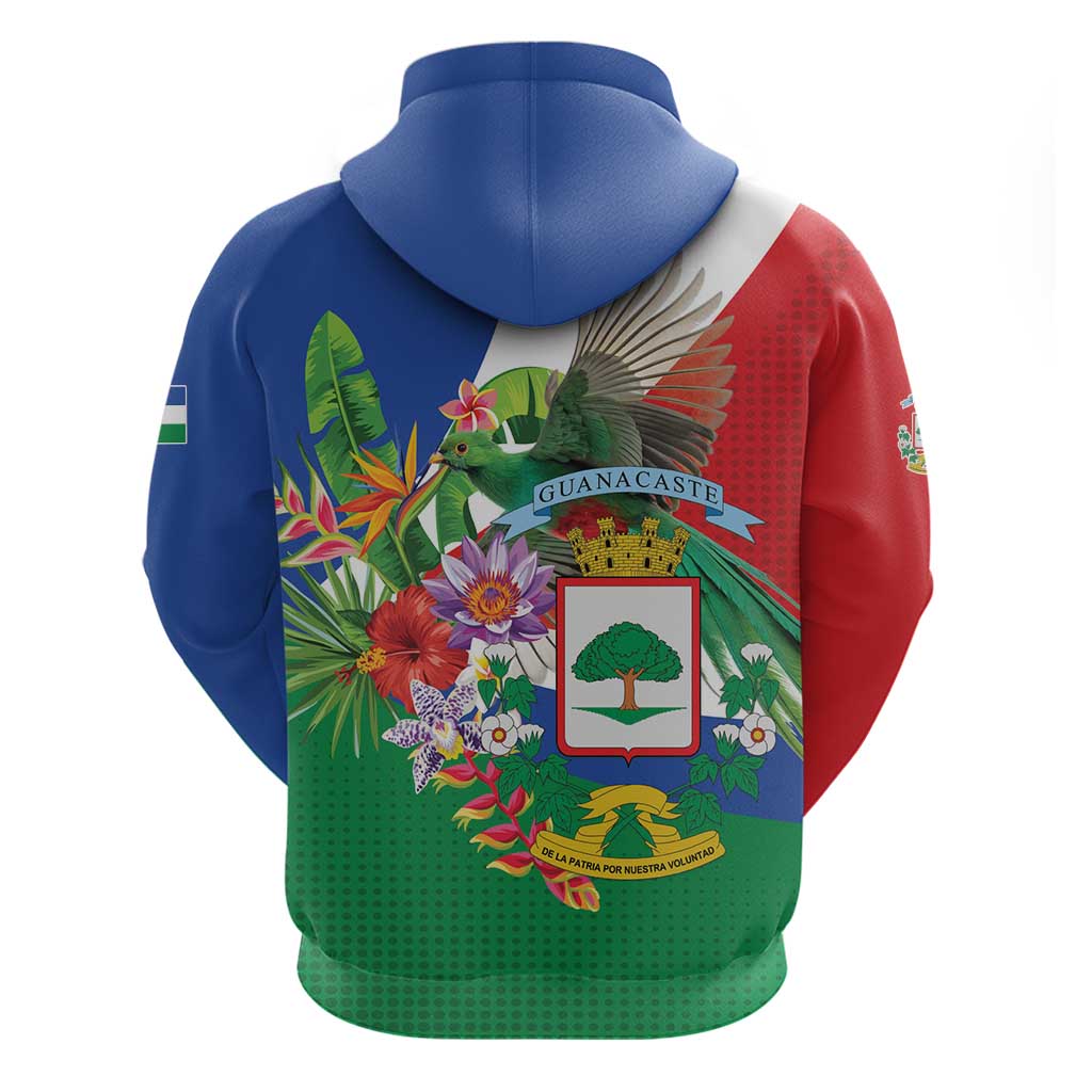 Costa Rica Guanacaste Day Hoodie Resplendent Quetzal Tropical Flowers LT01