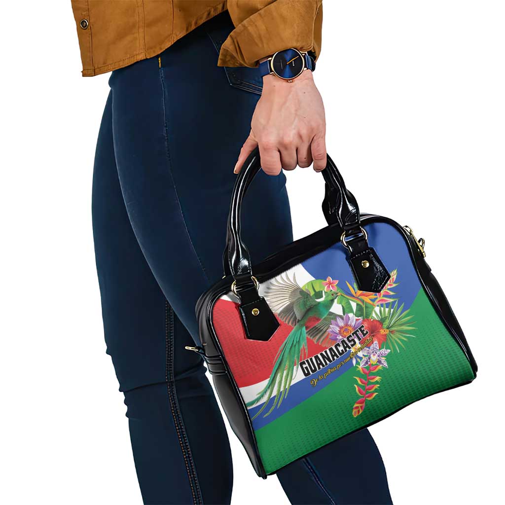 Costa Rica Guanacaste Day Shoulder Handbag Resplendent Quetzal Tropical Flowers LT01