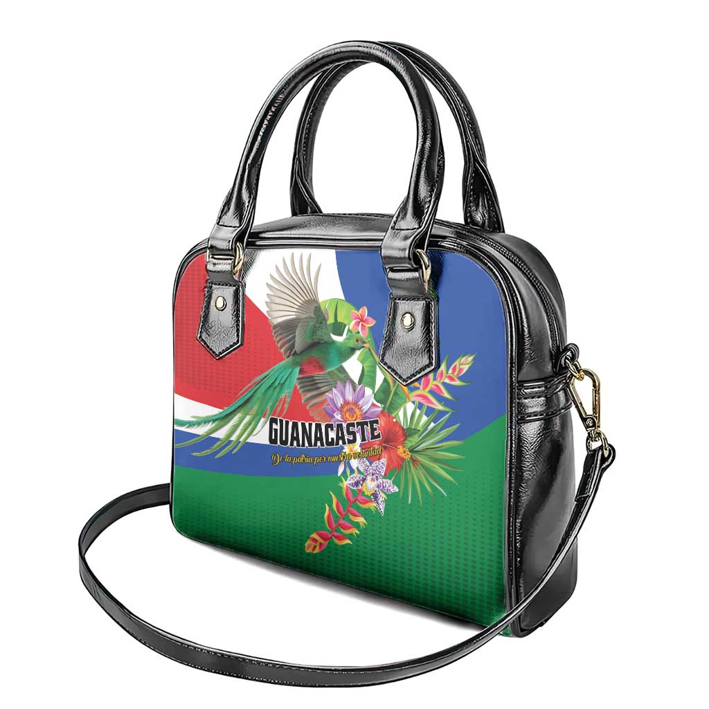 Costa Rica Guanacaste Day Shoulder Handbag Resplendent Quetzal Tropical Flowers LT01