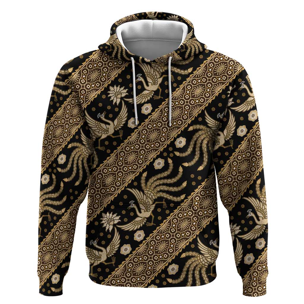 Indonesia Batik Pattern Hoodie Gold Version LT01