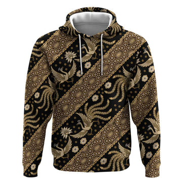 Indonesia Batik Pattern Hoodie Gold Version LT01