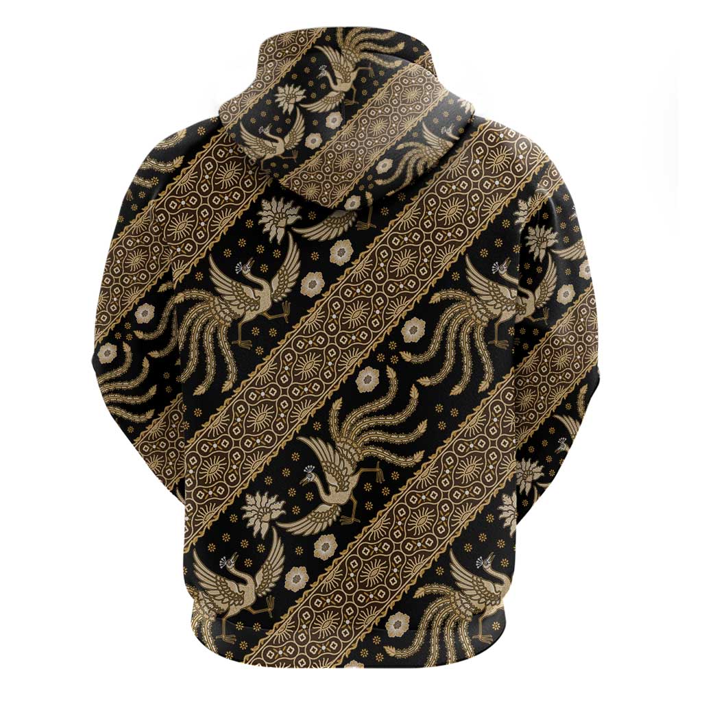 Indonesia Batik Pattern Hoodie Gold Version LT01