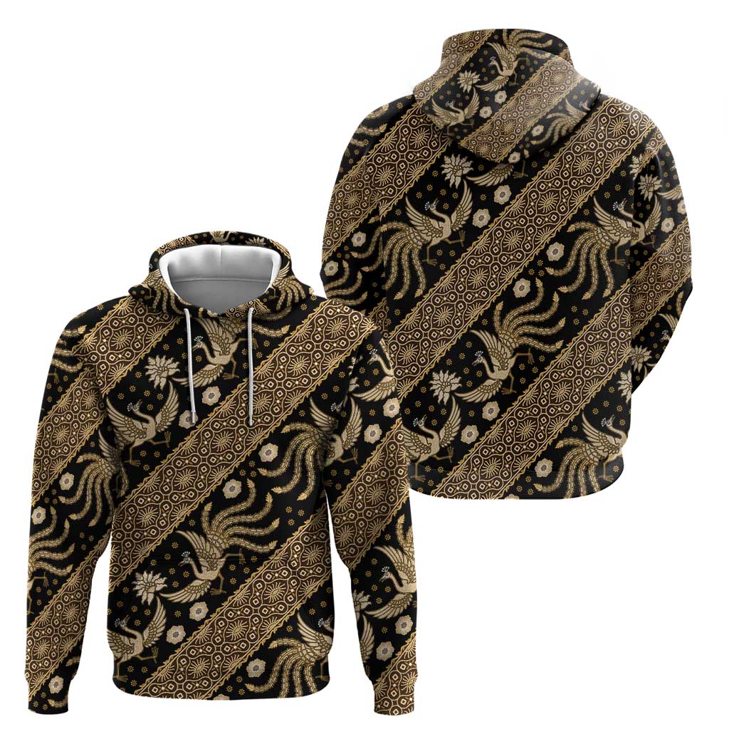 Indonesia Batik Pattern Hoodie Gold Version LT01