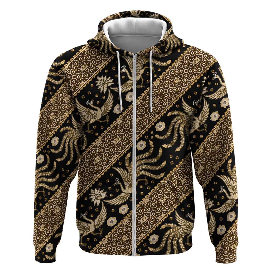 Indonesia Batik Pattern Hoodie Gold Version LT01
