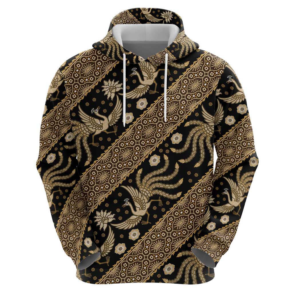 Indonesia Batik Pattern Hoodie Gold Version LT01