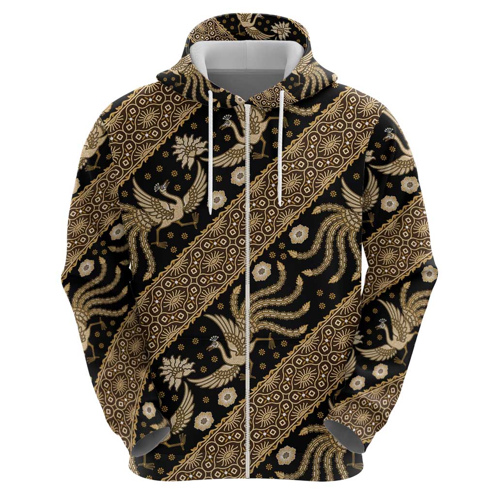 Indonesia Batik Pattern Hoodie Gold Version LT01