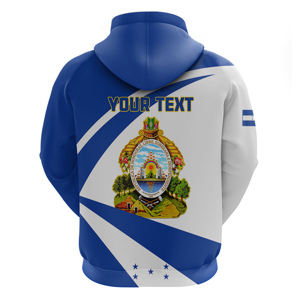 Personalised Honduras Independence Day Hoodie Map With Coat Of Arms LT01