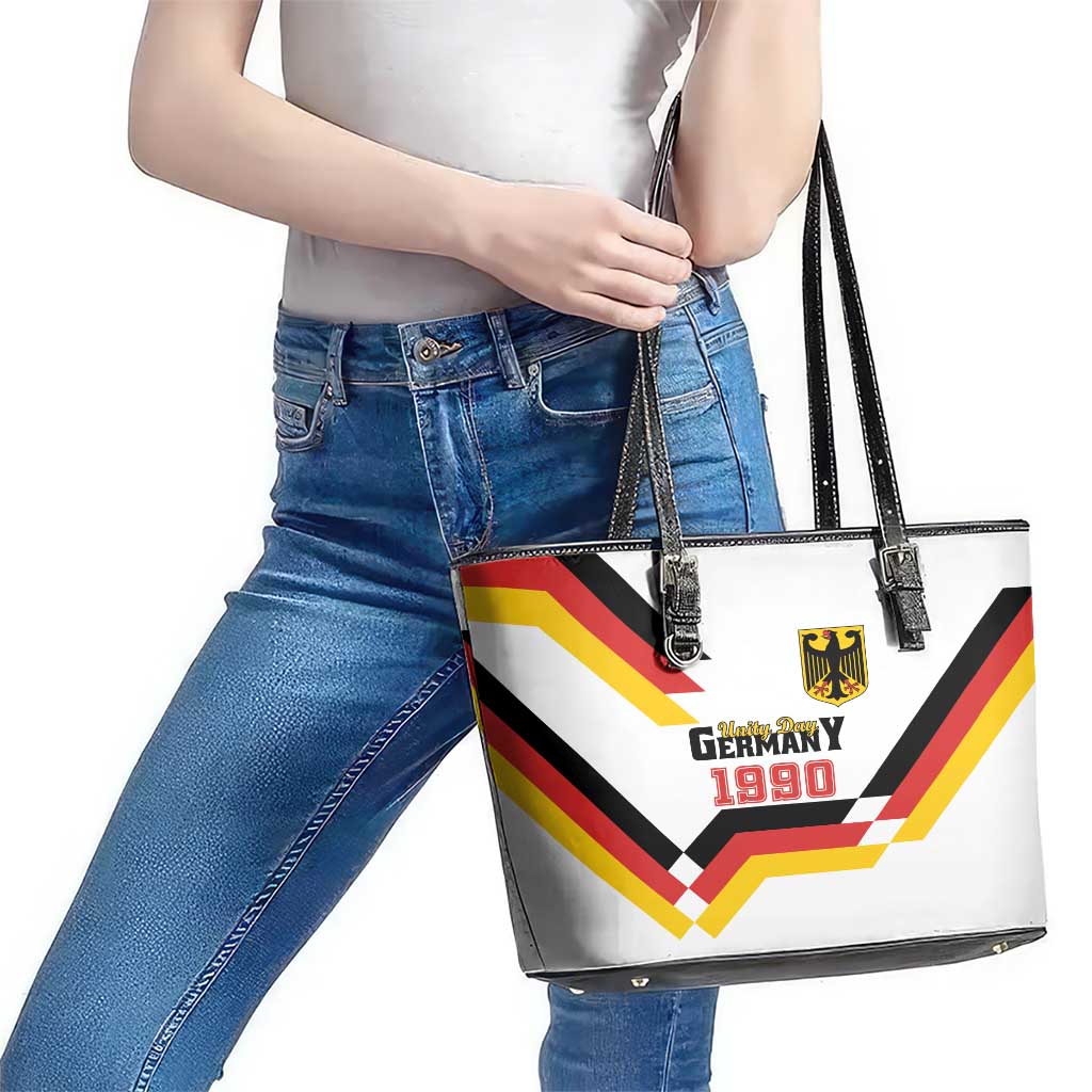 Germany Unity Day 1990 Edition Leather Tote Bag Unique Style LT01