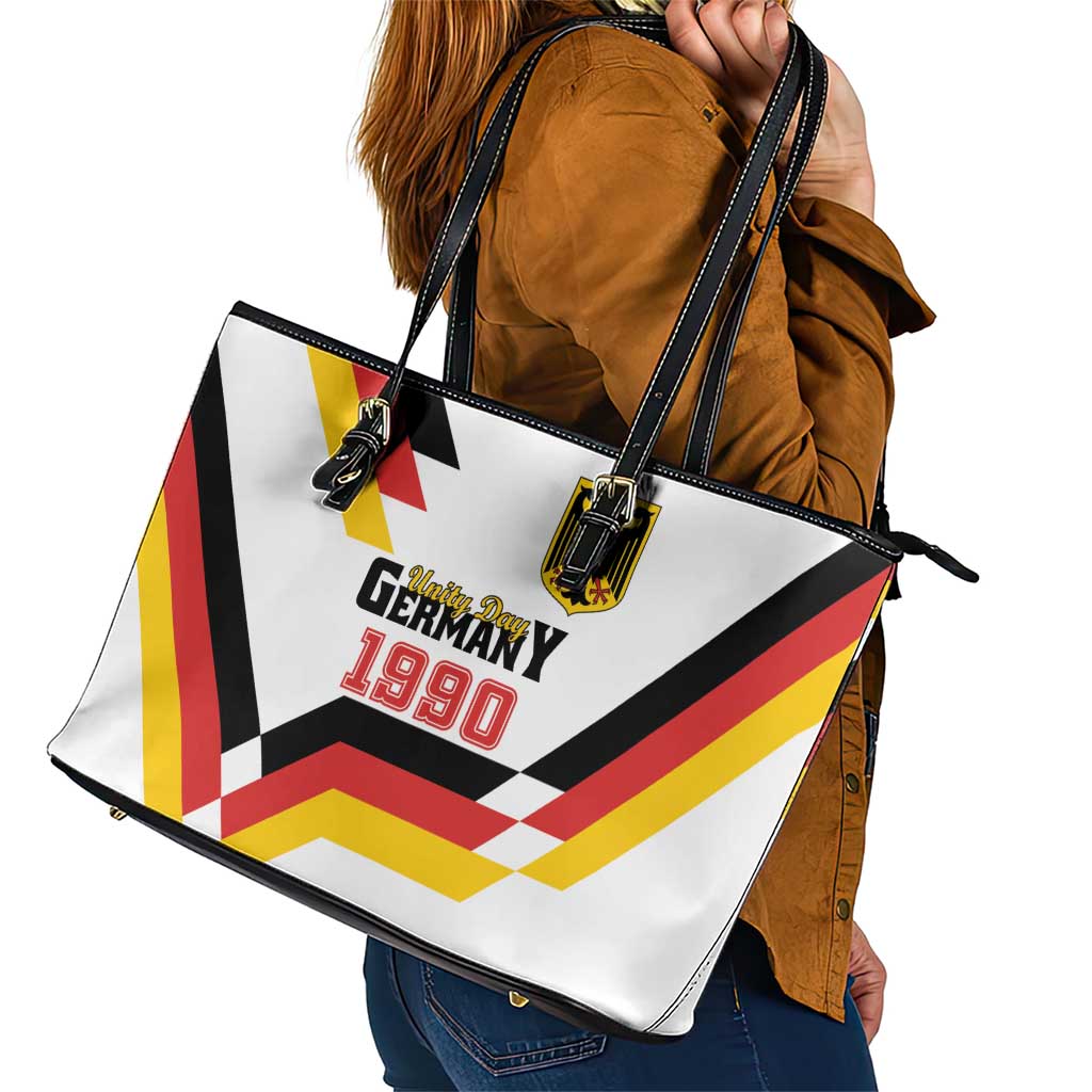 Germany Unity Day 1990 Edition Leather Tote Bag Unique Style LT01