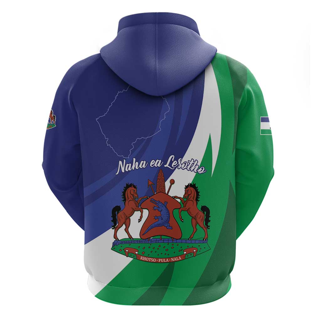Lesotho 1966 Unique Hoodie Spiral Aloe Coat of Arms LT01