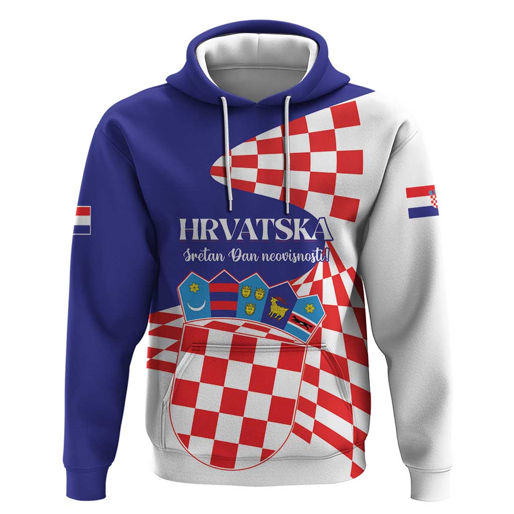 Personalized Croatia Independence Day 1991 Hoodie Sretan Dan neovisnosti Hrvatske LT01