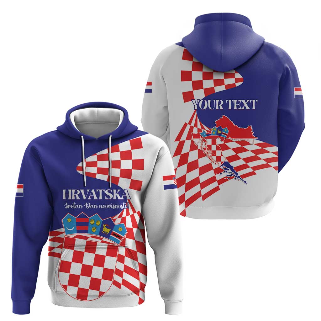 Personalized Croatia Independence Day 1991 Hoodie Sretan Dan neovisnosti Hrvatske LT01