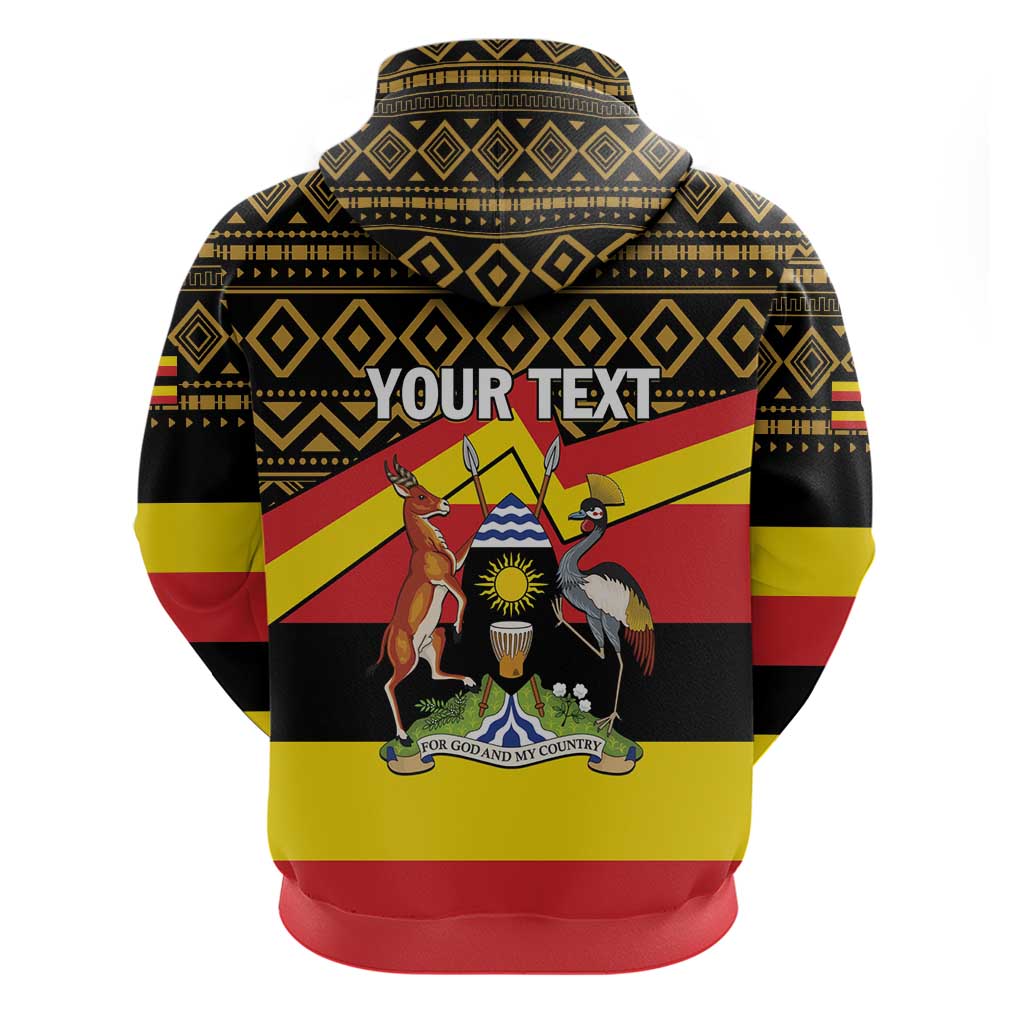 Personalized Uganda Independence Day 1962 Hoodie African Pattern LT01