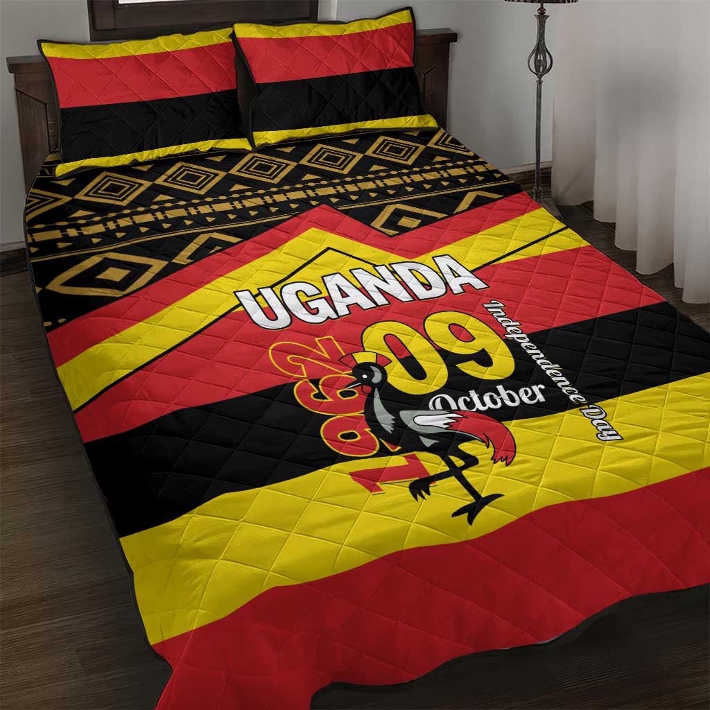 Uganda Quilt Bed Set African Pattern - Independence Day 1962 LT01