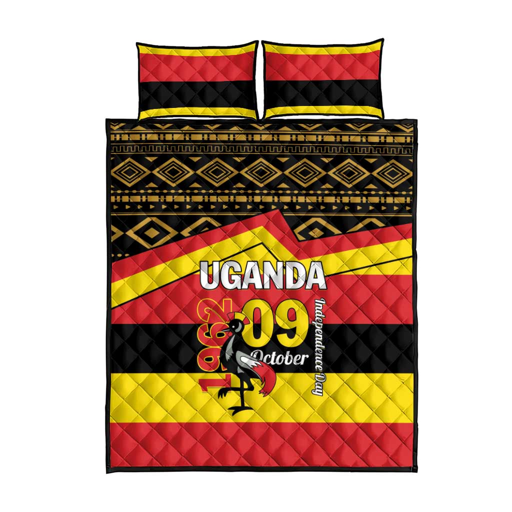 Uganda Quilt Bed Set African Pattern - Independence Day 1962 LT01