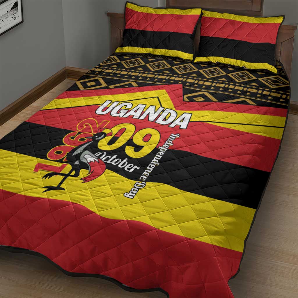Uganda Quilt Bed Set African Pattern - Independence Day 1962 LT01