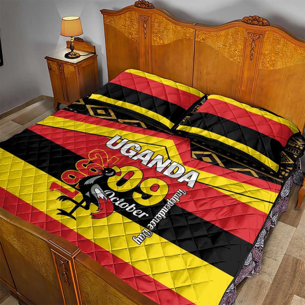 Uganda Quilt Bed Set African Pattern - Independence Day 1962 LT01