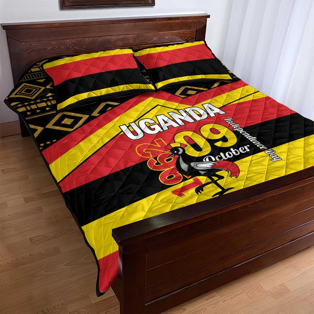 Uganda Quilt Bed Set African Pattern - Independence Day 1962 LT01