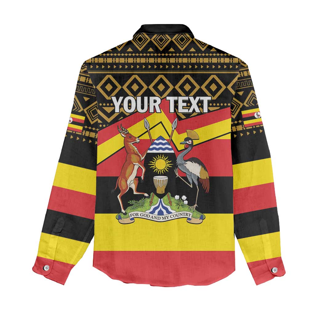 Personalized Uganda Women Casual Shirt African Pattern - Independence Day 1962 LT01