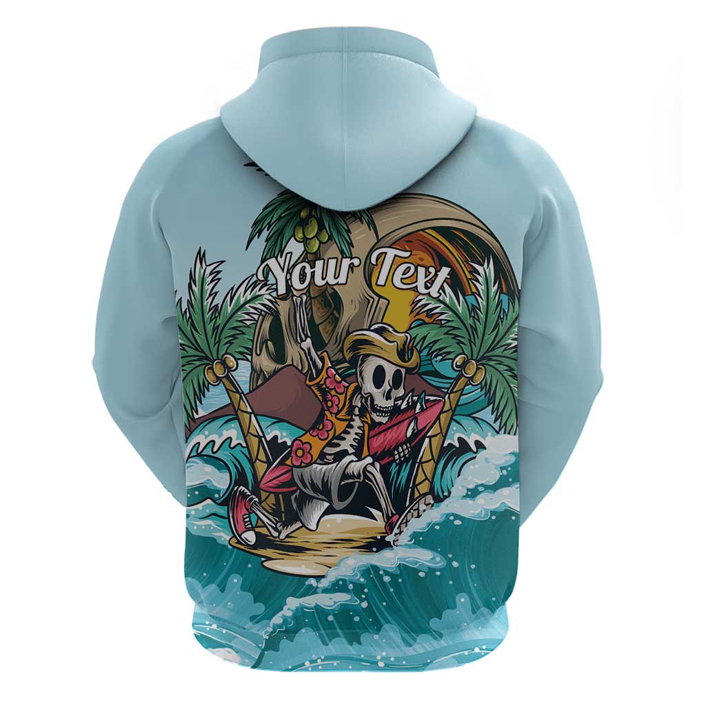 Personalized Aloha Hawaii Skeleton Hoodie Tropical Summer Vibe LT01