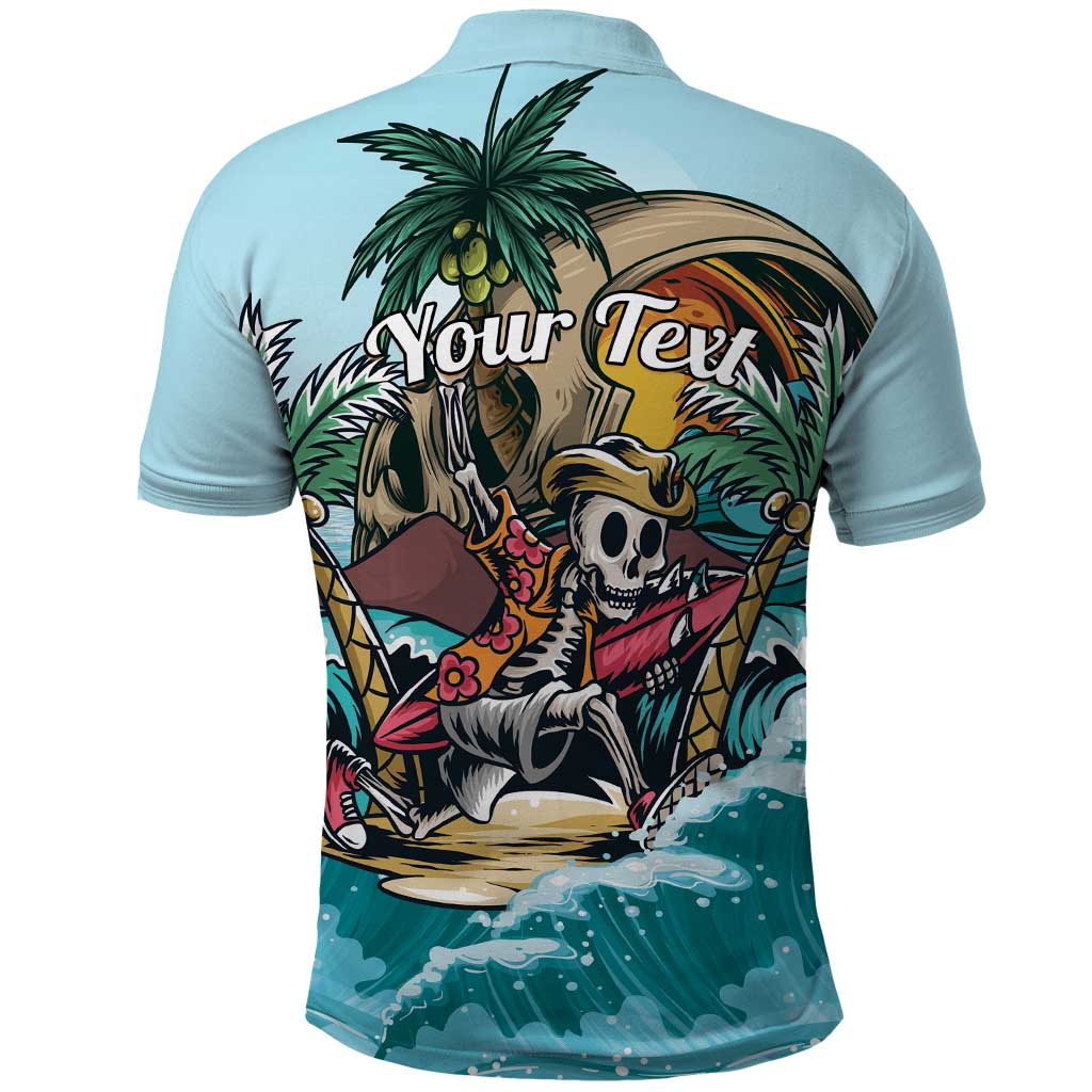 Personalized Aloha Hawaii Skeleton Polo Shirt Tropical Summer Vibe LT01