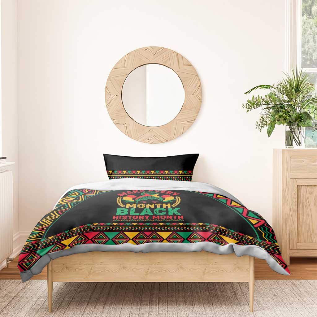 Make Every Month Black History Month Bedding Set African Pattern LT01