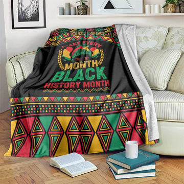 Make Every Month Black History Month Blanket African Pattern LT01