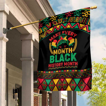 Make Every Month Black History Month Garden Flag African Pattern LT01