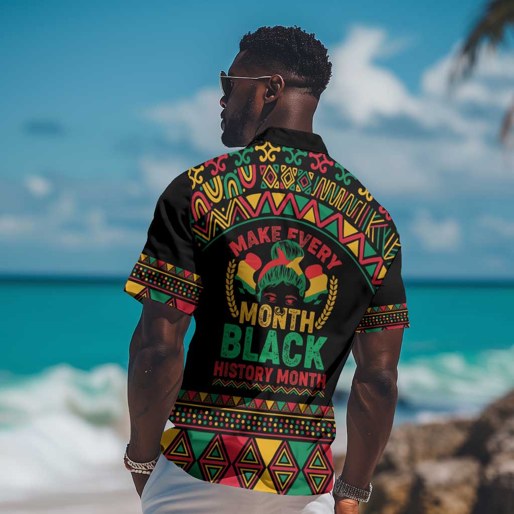 Make Every Month Black History Month Hawaiian Shirt African Pattern LT01