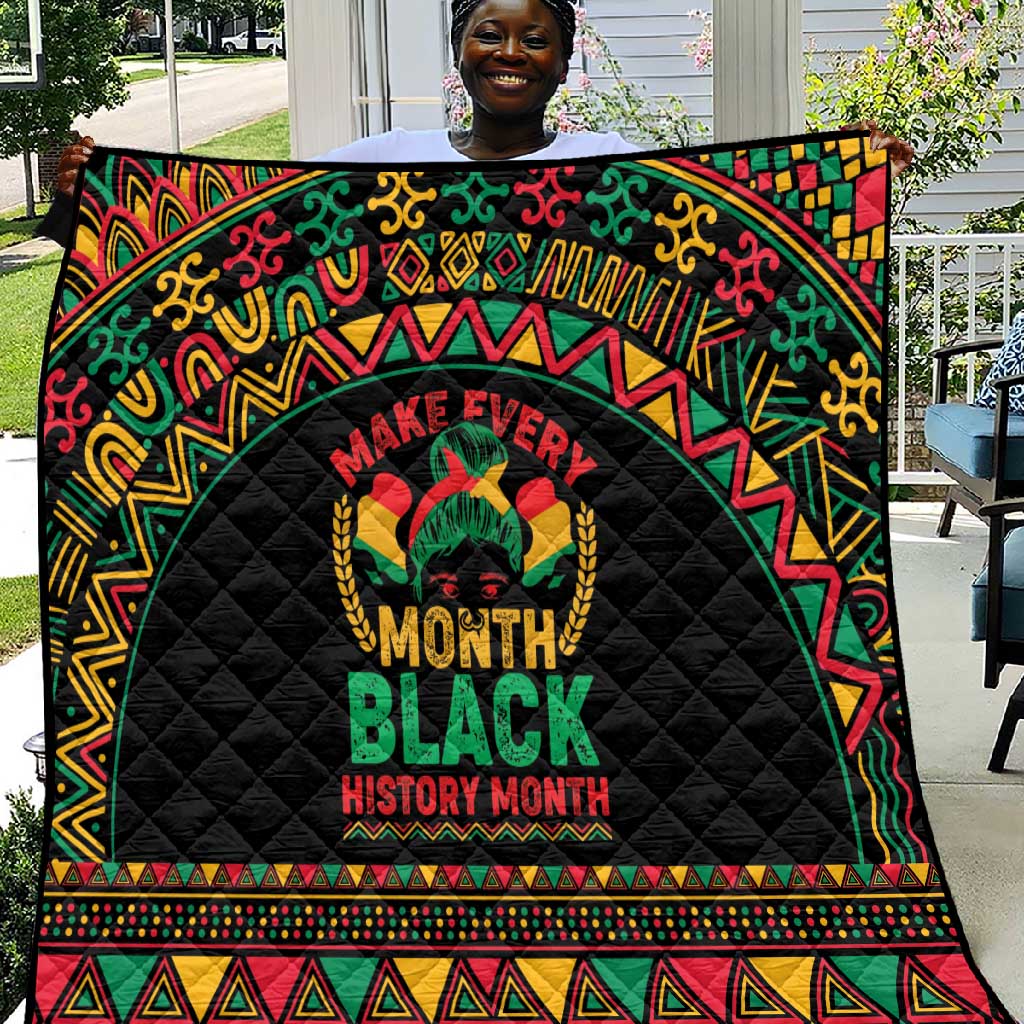 Make Every Month Black History Month Quilt African Pattern LT01