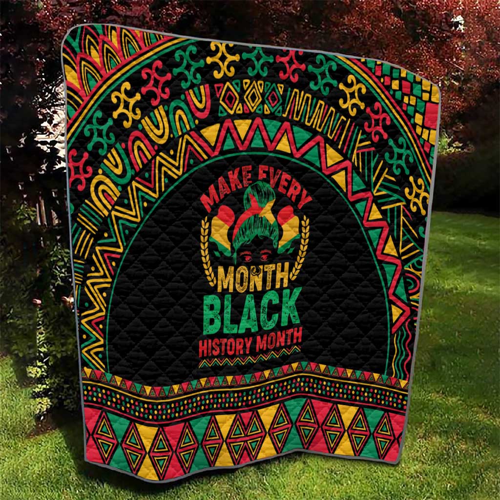 Make Every Month Black History Month Quilt African Pattern LT01