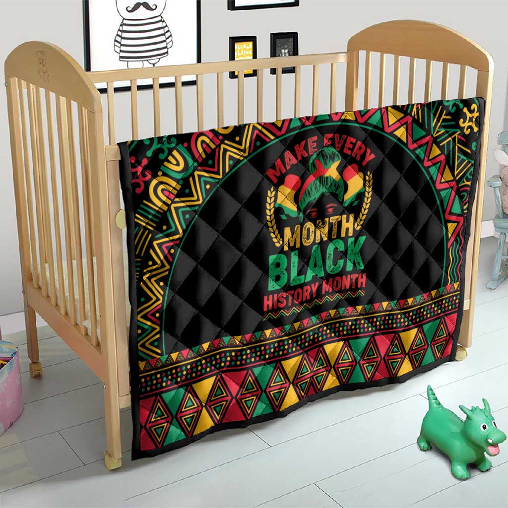 Make Every Month Black History Month Quilt African Pattern LT01