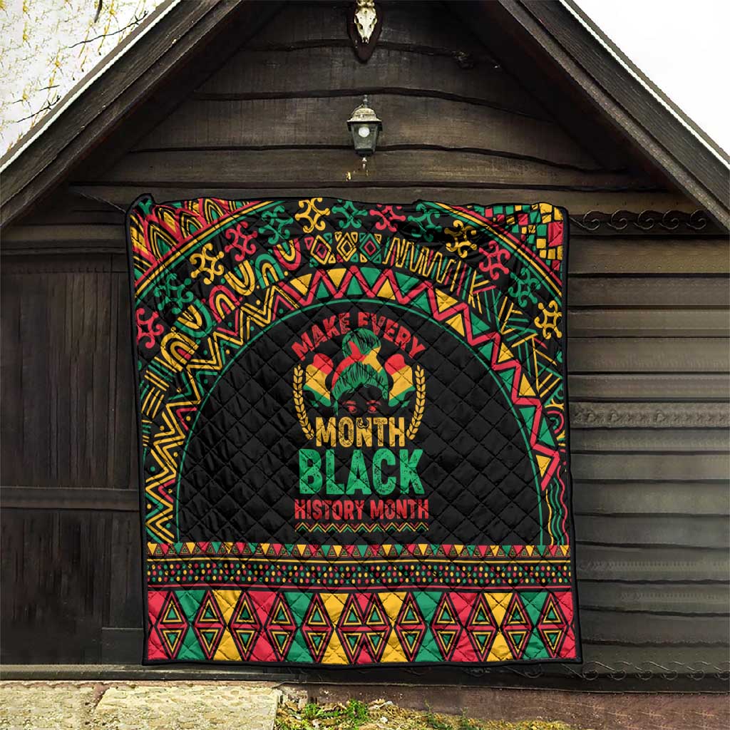 Make Every Month Black History Month Quilt African Pattern LT01