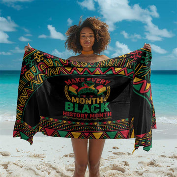 Make Every Month Black History Month Sarong African Pattern LT01