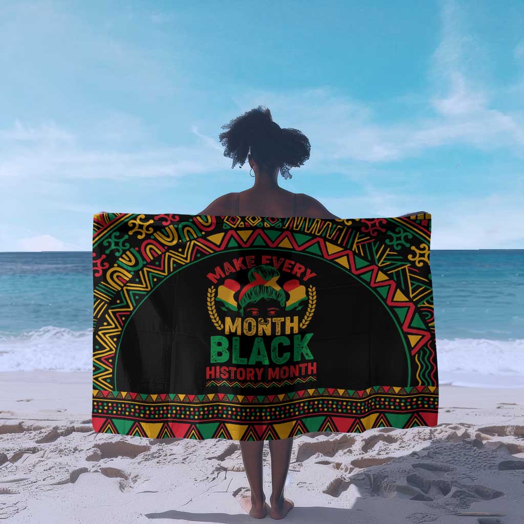 Make Every Month Black History Month Sarong African Pattern LT01