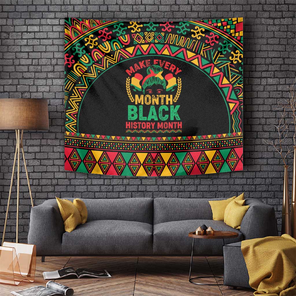 Make Every Month Black History Month Tapestry African Pattern LT01