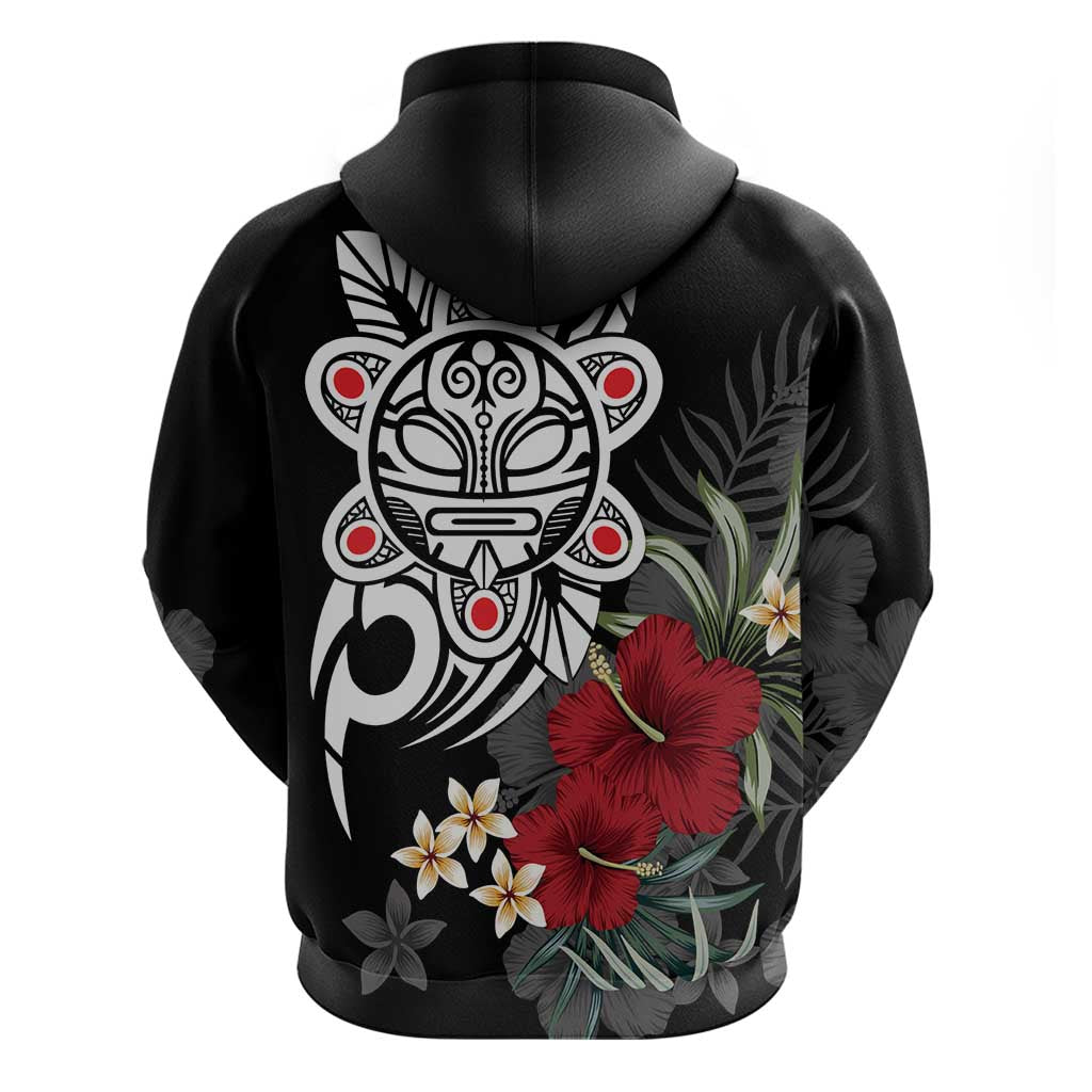 Taino Sun Tribal Hoodie Tropical Hibiscus LT01