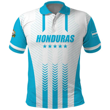 Custom Honduras Football Polo Shirt Vamos Los Catrachos LT01