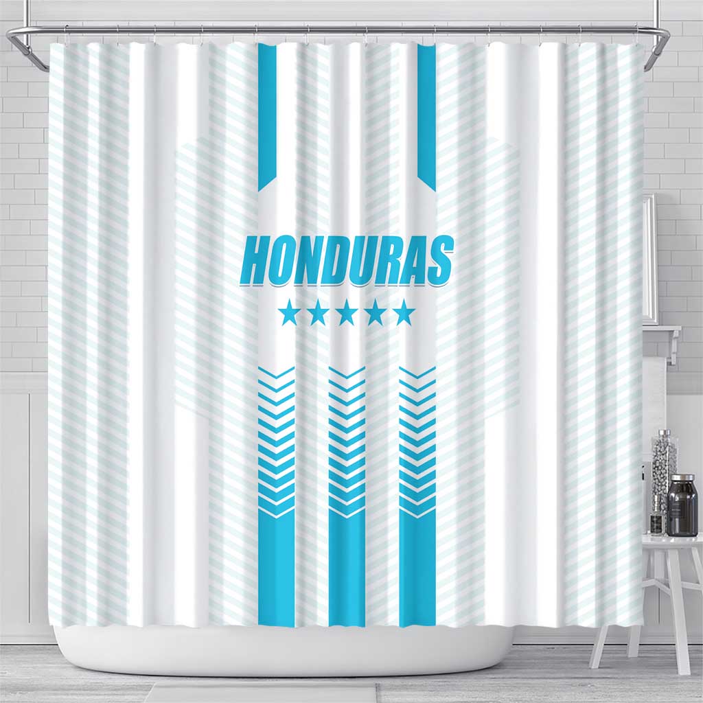 Honduras Football Shower Curtain Vamos Los Catrachos LT01