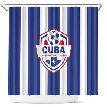 Cuba Football Shower Curtain Los Leones del Caribe LT01