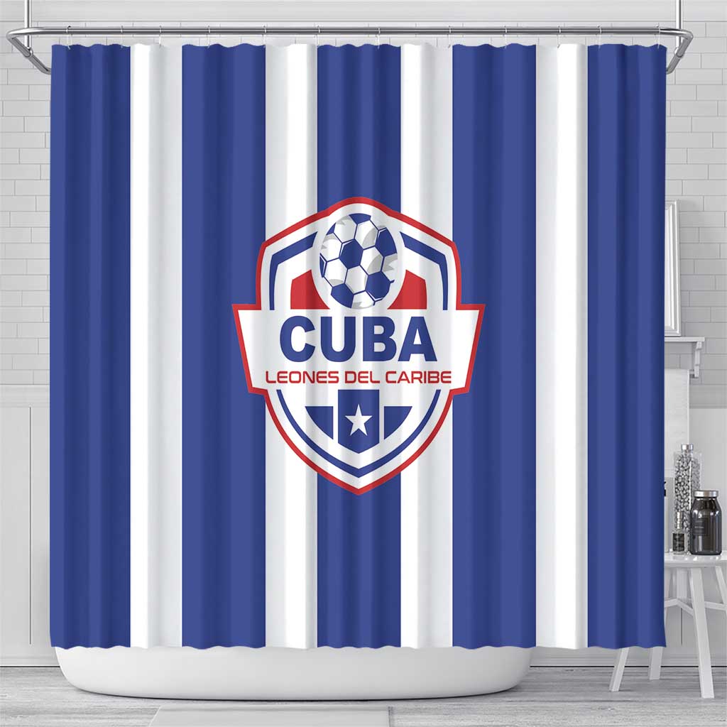 Cuba Football Shower Curtain Los Leones del Caribe LT01