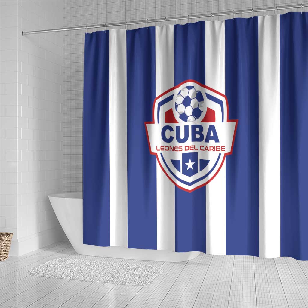 Cuba Football Shower Curtain Los Leones del Caribe LT01