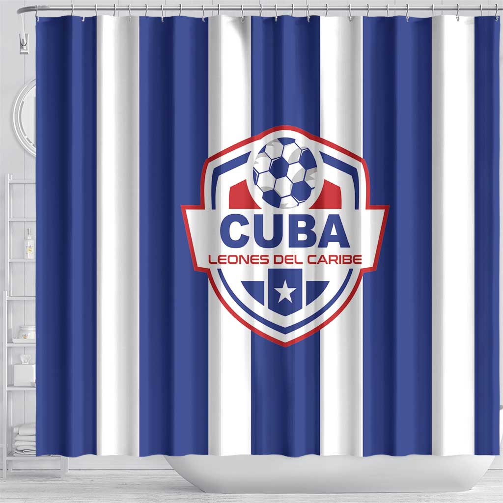 Cuba Football Shower Curtain Los Leones del Caribe LT01