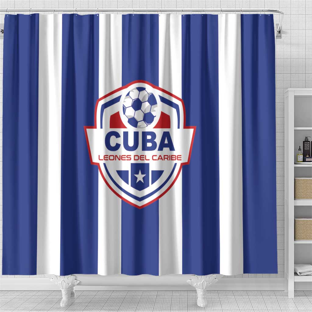 Cuba Football Shower Curtain Los Leones del Caribe LT01